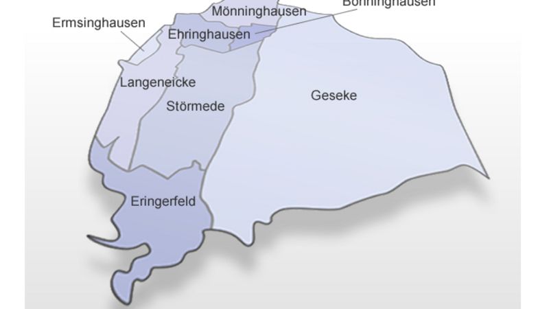 Geseke und Ortsteile
