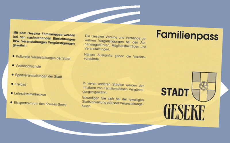 Familienpass-Richtlinien der Stadt Geseke