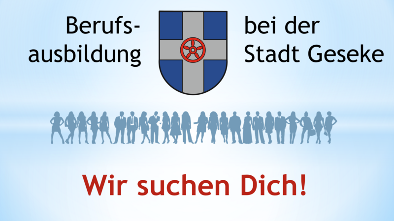 Berufsausbildung bei der Stadt Geseke - Wir suchen Dich!