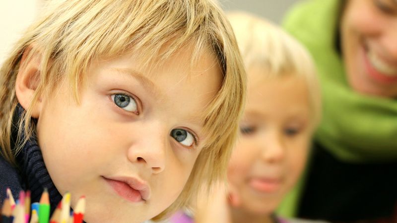 Schüler beim Unterricht