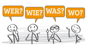 wer, wie, was, wo - Fragen