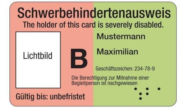 Schwerbehindertenausweis