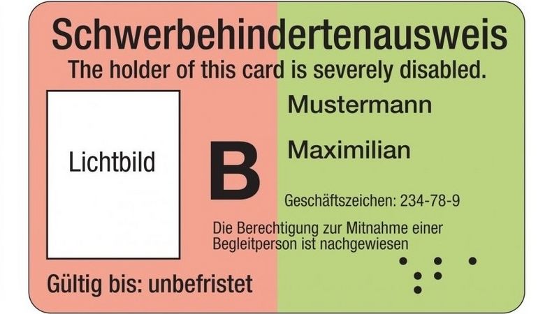 Schwerbehindertenausweis