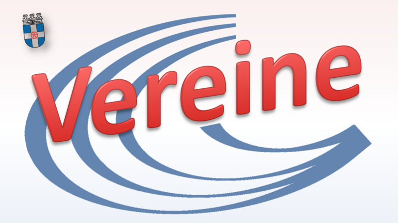 Schriftzug "Verein" und Geseke-Logo im Hintergrund