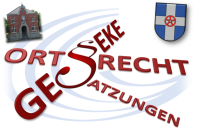 Satzungen, Ortsrecht Geseke