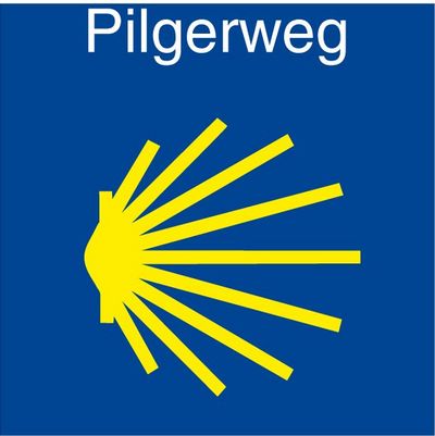 Logo des Jakobsweges (Pilgerweg)