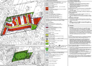 Bauleitplanung: Beispielhafte Darstellung eines Bebauungsplanes