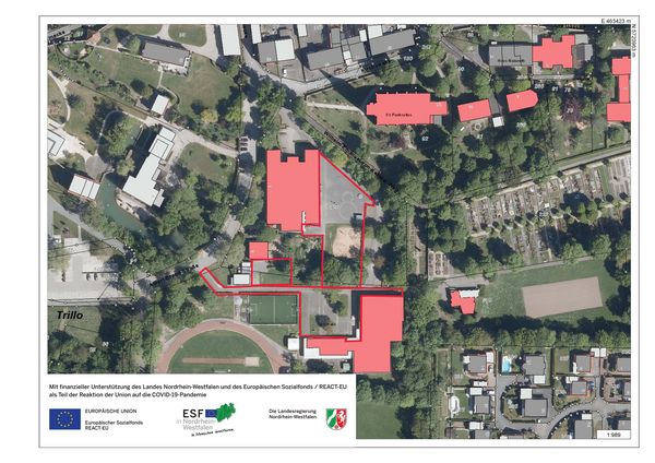 Bild von dem geförderten Bereich, der umgestaltet werden soll