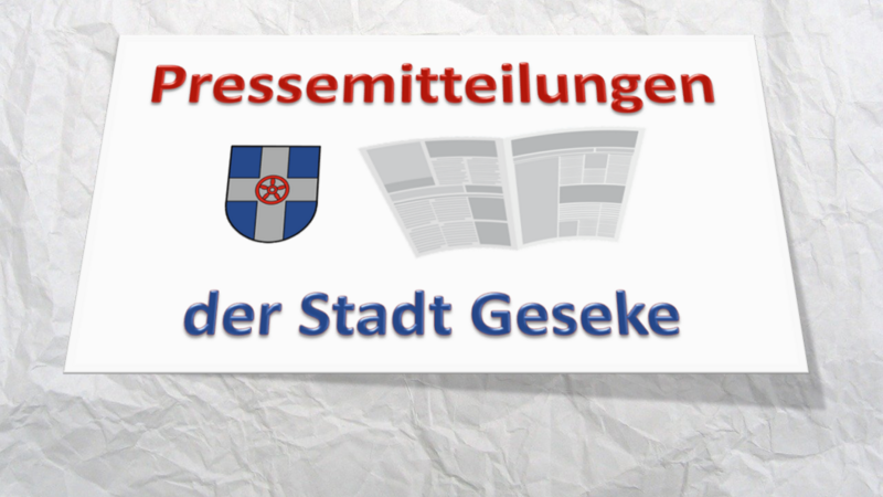 Pressemeldungen der Stadt Geseke