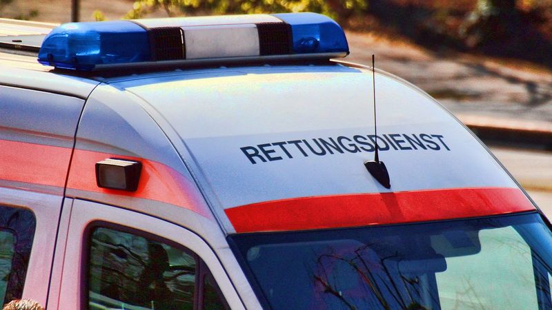 Bildausschnitt eines Rettungswagens