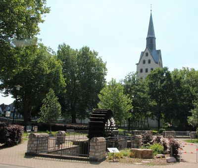 Wasserrad an der Stiftskirche Wasserrad an der Stiftskirche