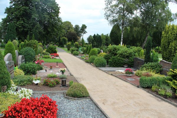 Foto des Friedhofs in der Geseker Kernstadt
